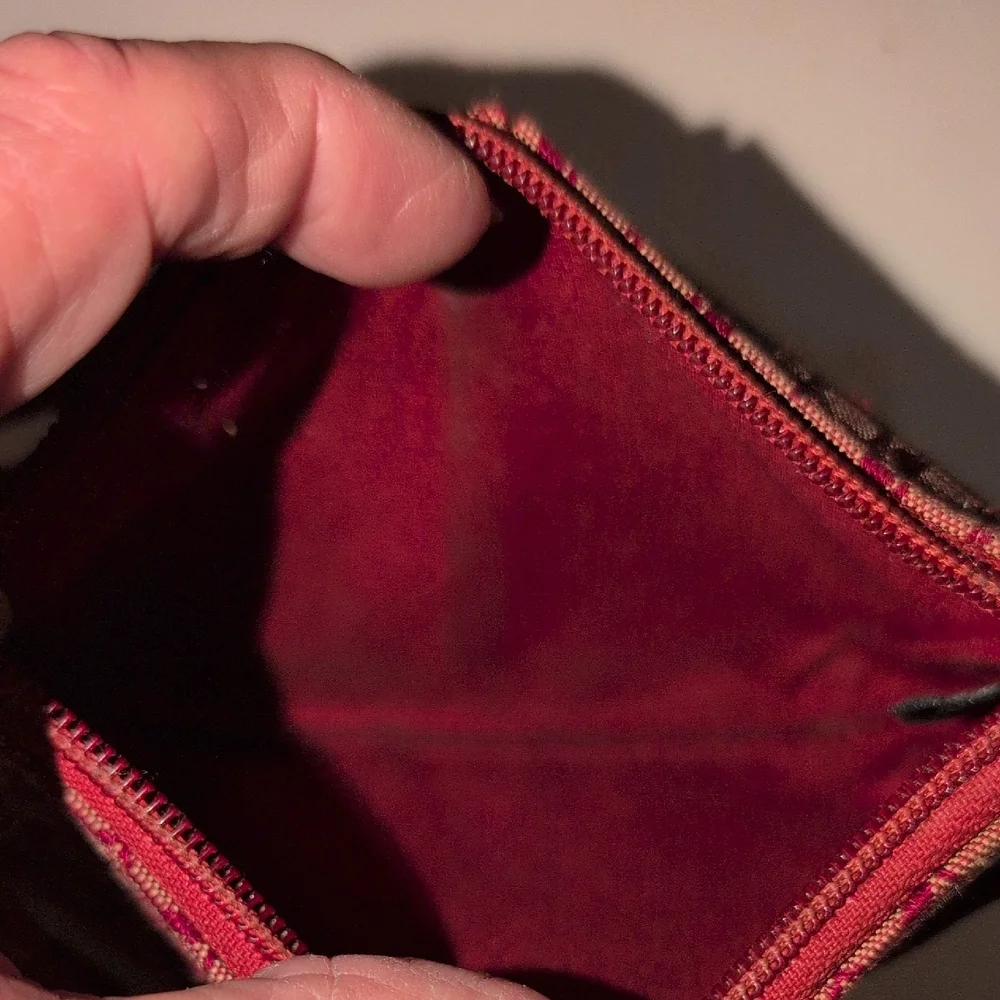 Coach Signature C Red Wristlet - Vintage